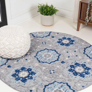 Mediterranean Medallion Indoor/outdoor Area Rug